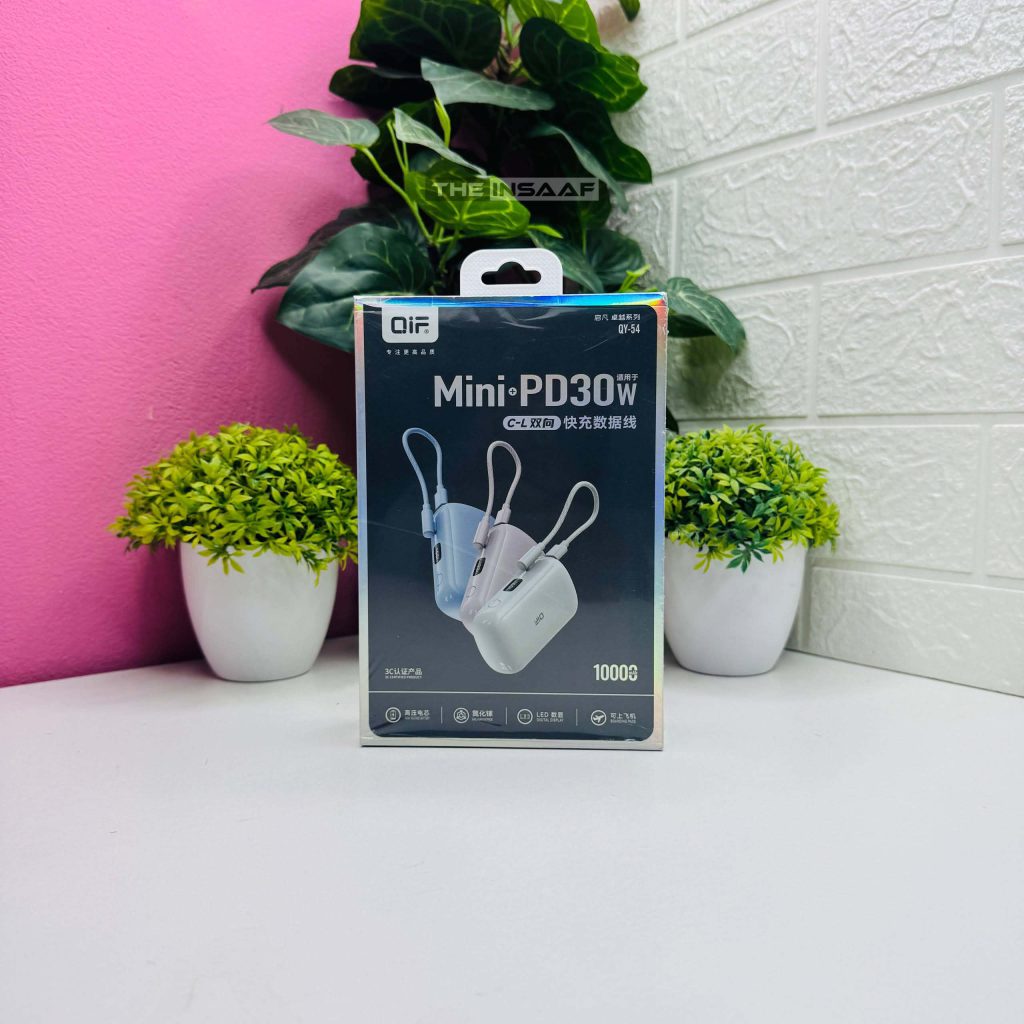 Compact 10000mAh mini PD fast charging power bank packaging box